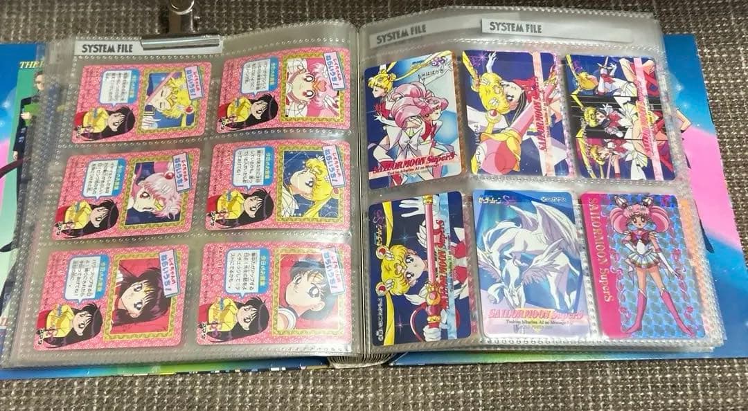 セーラームーンＳＳカード　94枚セット　ファイル付き