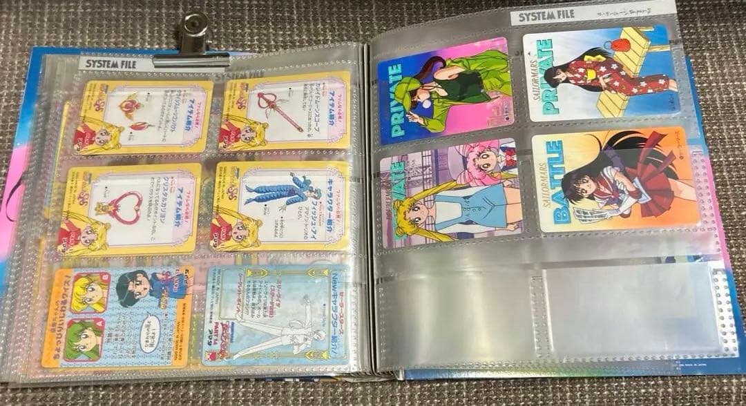 セーラームーンＳＳカード　94枚セット　ファイル付き