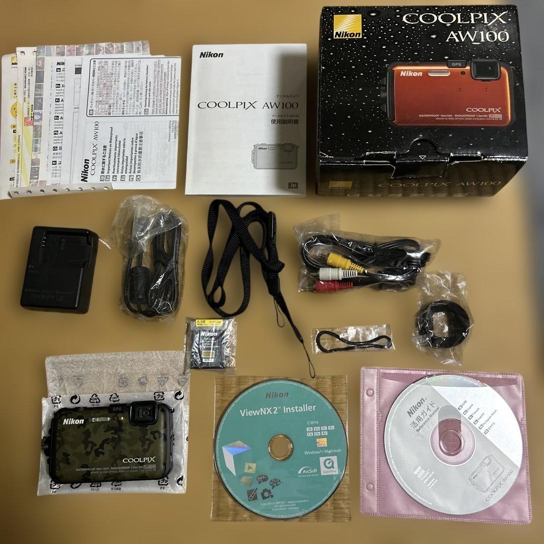 Nikon COOLPIX AW 100 迷彩　カモフラ
