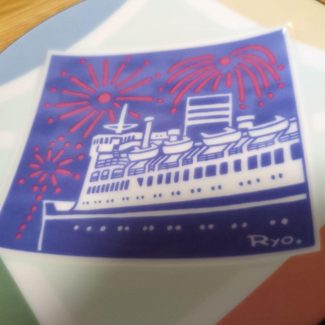 ハマ焼　銘々皿　5枚　非売品　横浜　RYOイラスト　セットまとめ売り　柳原良平
