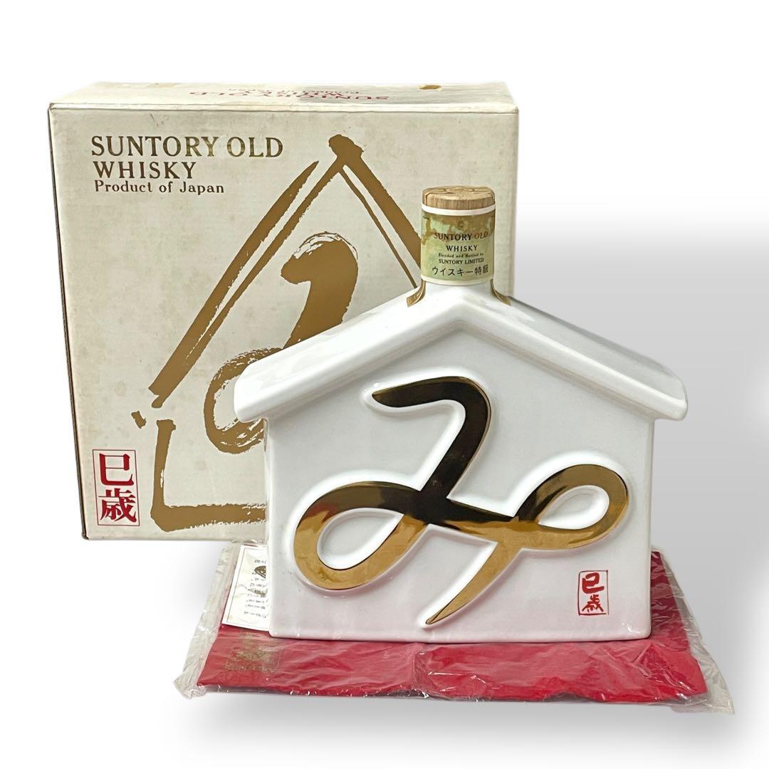 【未開栓】SUNTORY OLD WHISKY 1989 巳/干支ボトル/陶器