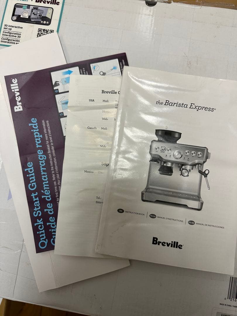 Breville BES870XL エスプレッソマシン（中古品）