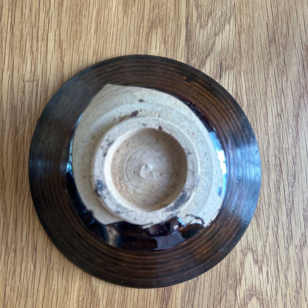 中国骨董　茶色の器　鉢
