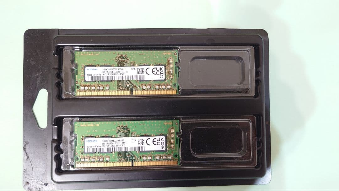 SAMSUNG DDR4 8GB ノート用メモリ2枚セット16GB