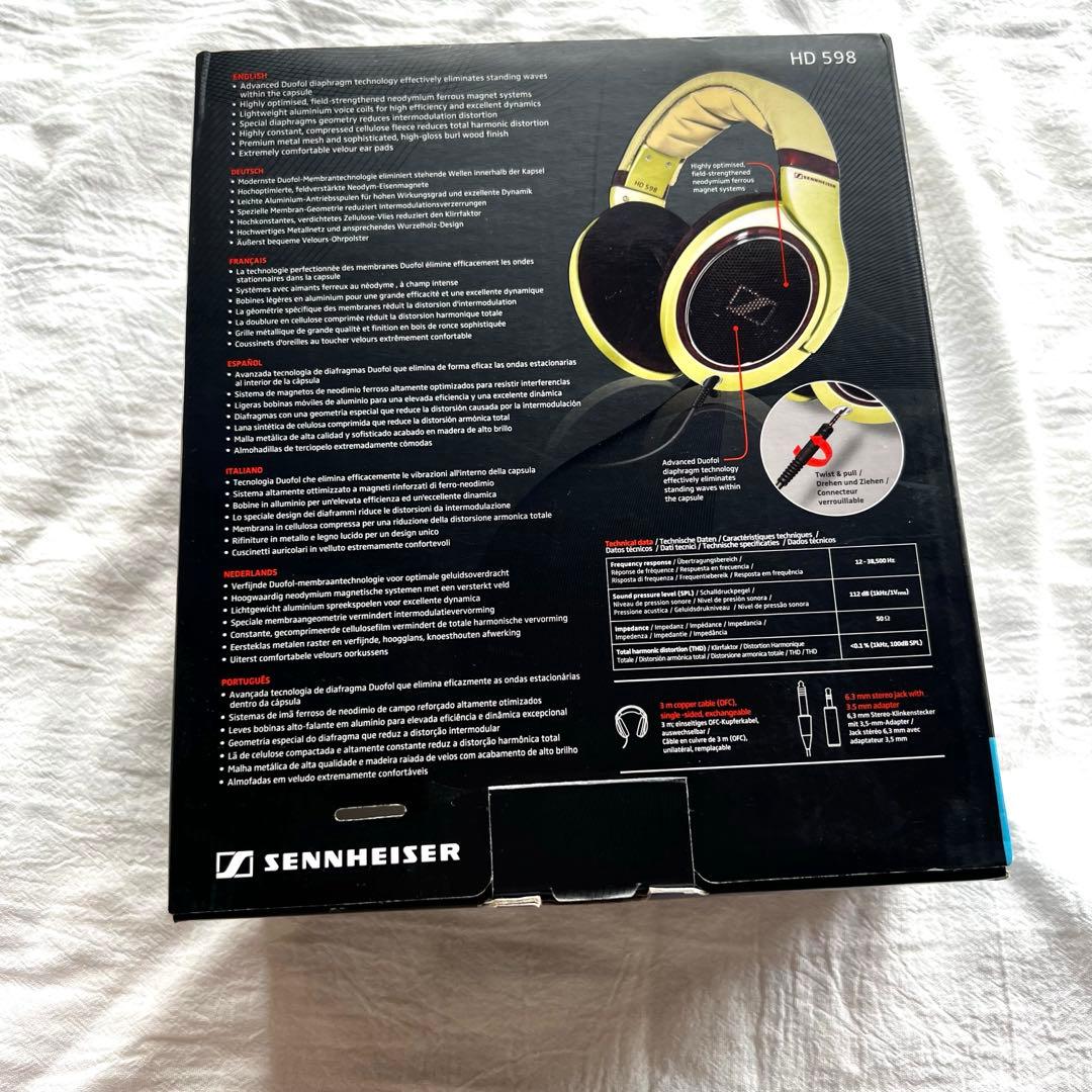 SENNHEISER HD598 開放型ヘッドホン 箱付