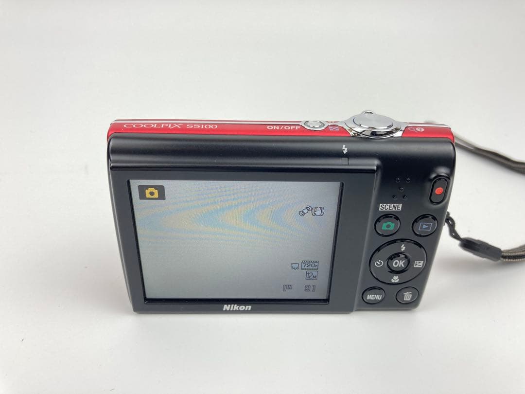 【極美品】Nikon COOLPIX S5100 クリアレッド コンデジ
