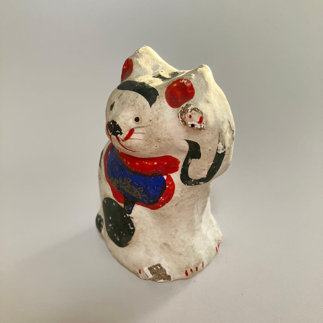 郷土玩具　古作　埼玉　鴻巣　練り人形　招き猫　まねき猫　民芸　縁起物　ハート模様