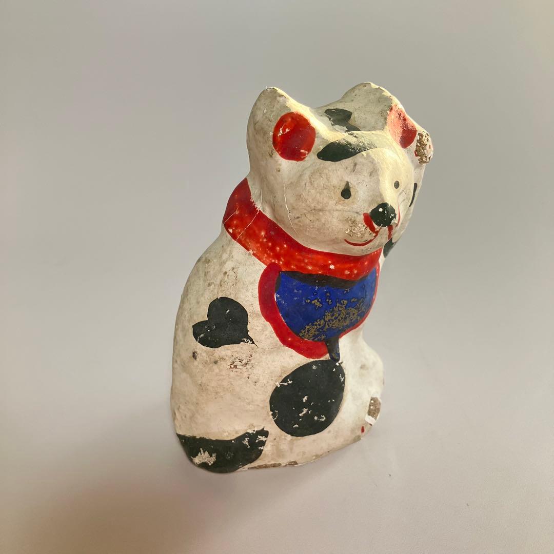 郷土玩具　古作　埼玉　鴻巣　練り人形　招き猫　まねき猫　民芸　縁起物　ハート模様