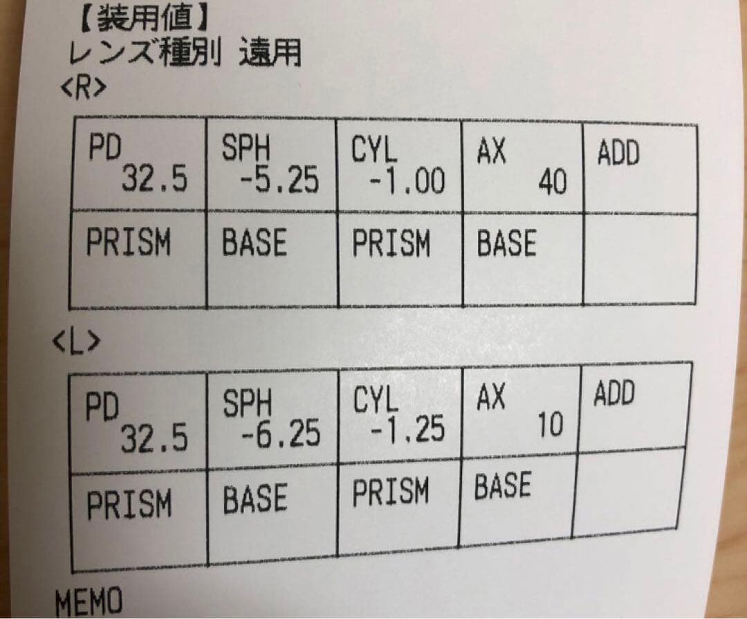 和真にて購入　SAXE BLUE 跳ね上げ式メガネ　近視用度入り