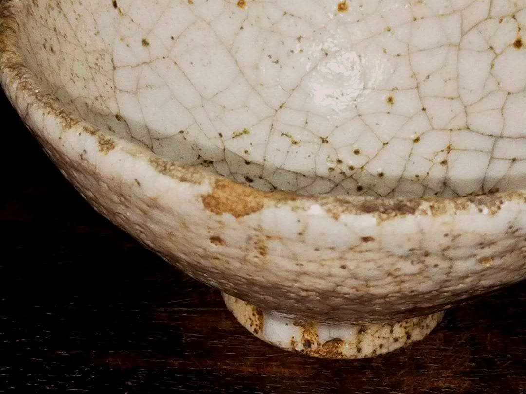 ♥古犬山　左馬　茶碗　仕覆　時代箱付き　骨董品