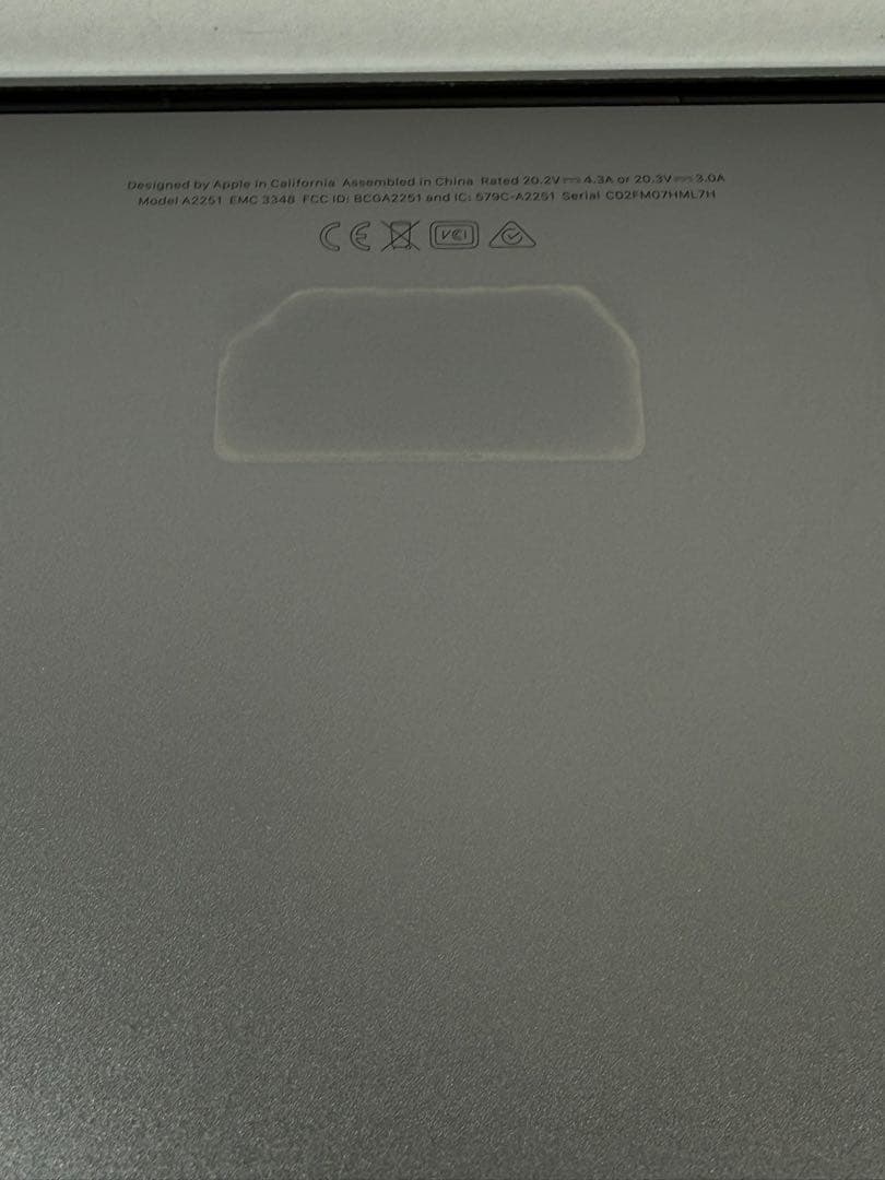 MacBook本体 Apple MacBook Pro 13 2020 i5/16GB/500GB