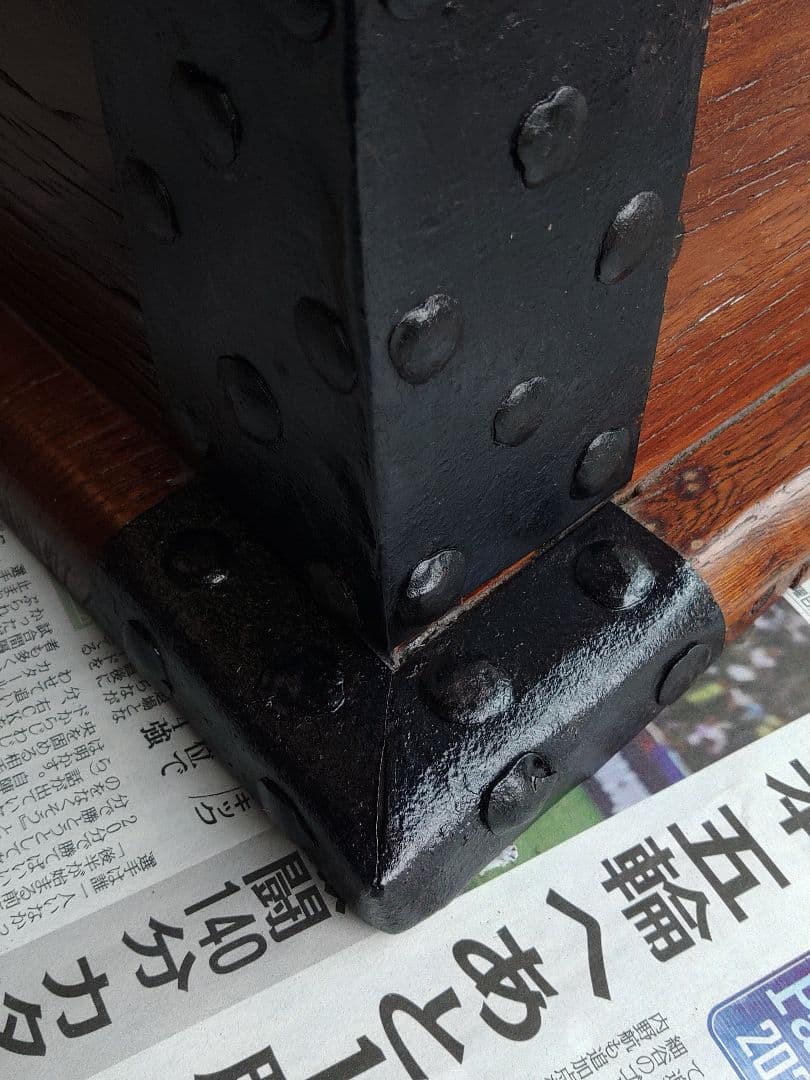 千両箱　時代物　当時物　レトロモダン　江戸・明治・大正時代　可愛い鉄鋲木箱　頑丈