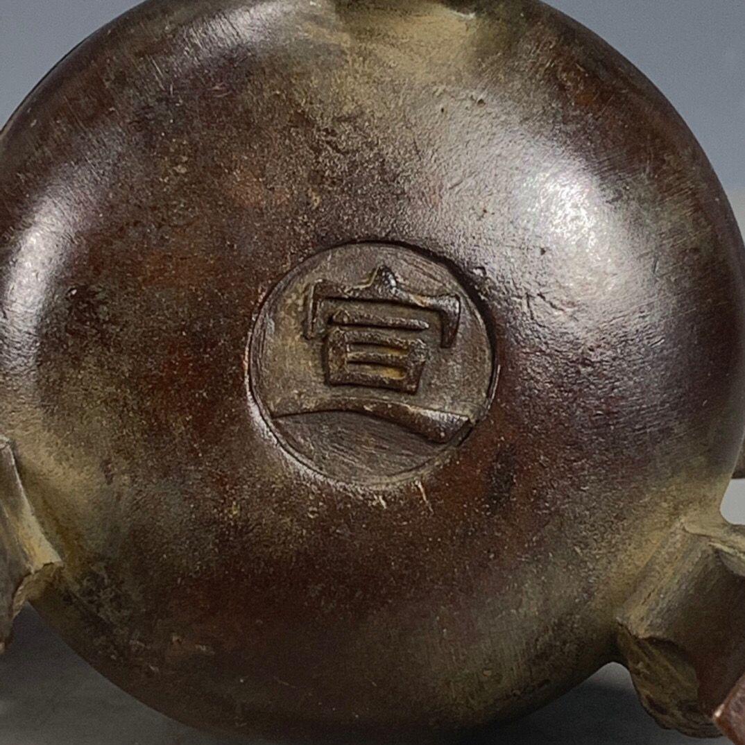 銅器 楚大鼎 香炉 茶道茶台 三足鼎 焼香炉 装飾品 工芸品 置物