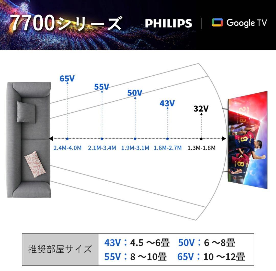 PHILIPS 55V 4K UHD 液晶テレビ VGP 2026