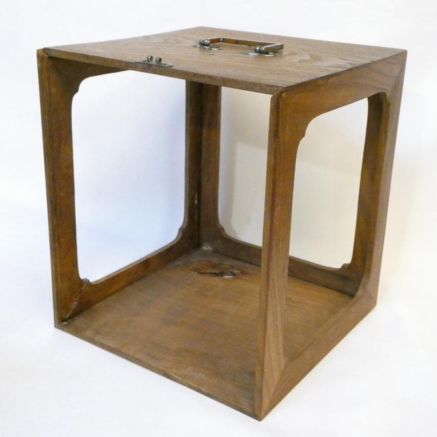 【遊山箱】漆器 重箱 花鳥模様 桑木地枠 古美術 骨董