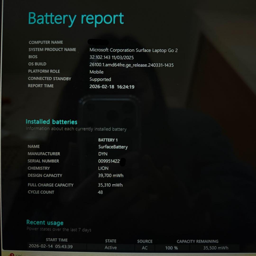 【美品】Surface Laptop Go 2 8QC-00054サンドストーン