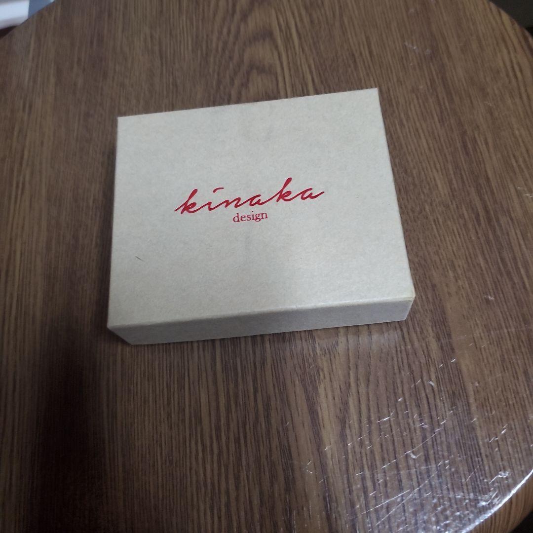 kinaka がま口財布 花モチーフ