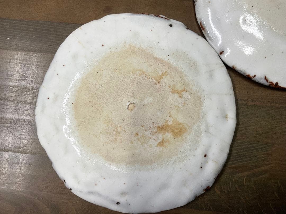 斑点 陶器皿 5枚セット 油物と相性◎ 直径22cm程