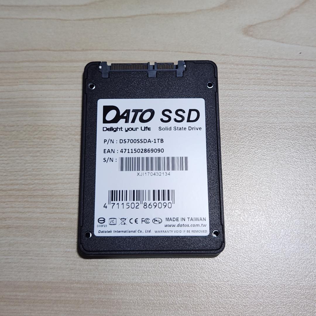 動作確認済 1TB SSD DATO DS700SSDA-1TB TBW 約7T