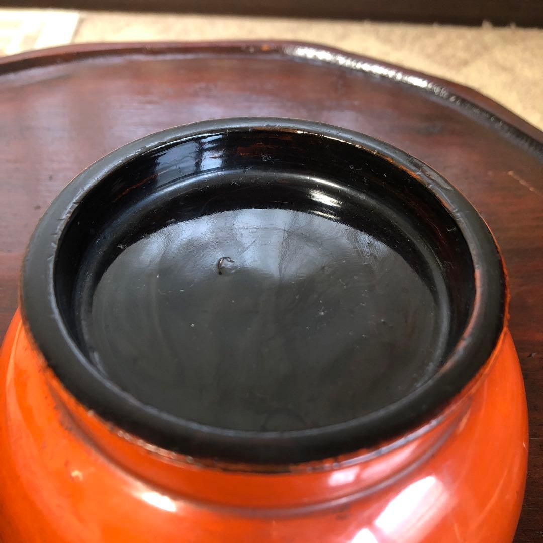 古民具　片口　漆器　「浄法寺塗」酒器　根来　アンティーク