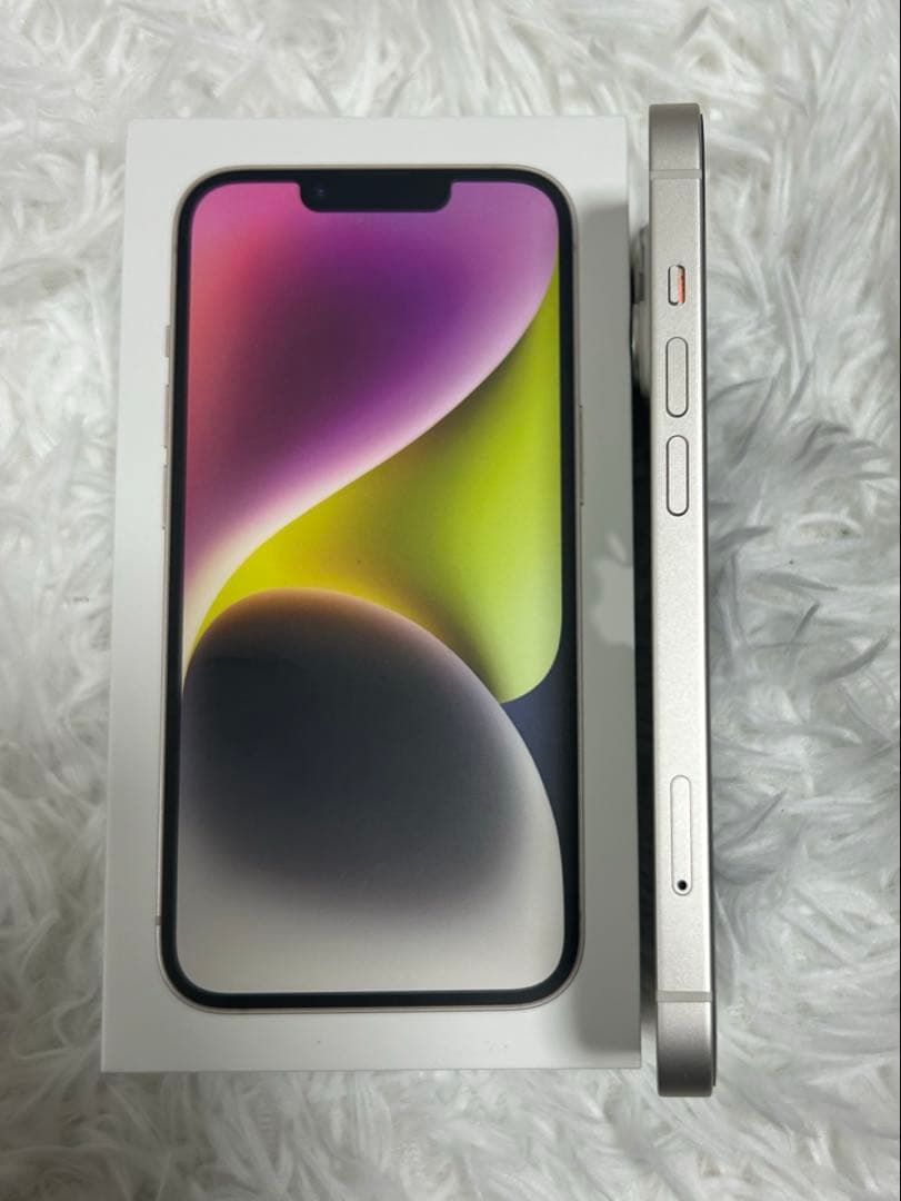 Apple iPhone14 本体 スターライト　iFace付き