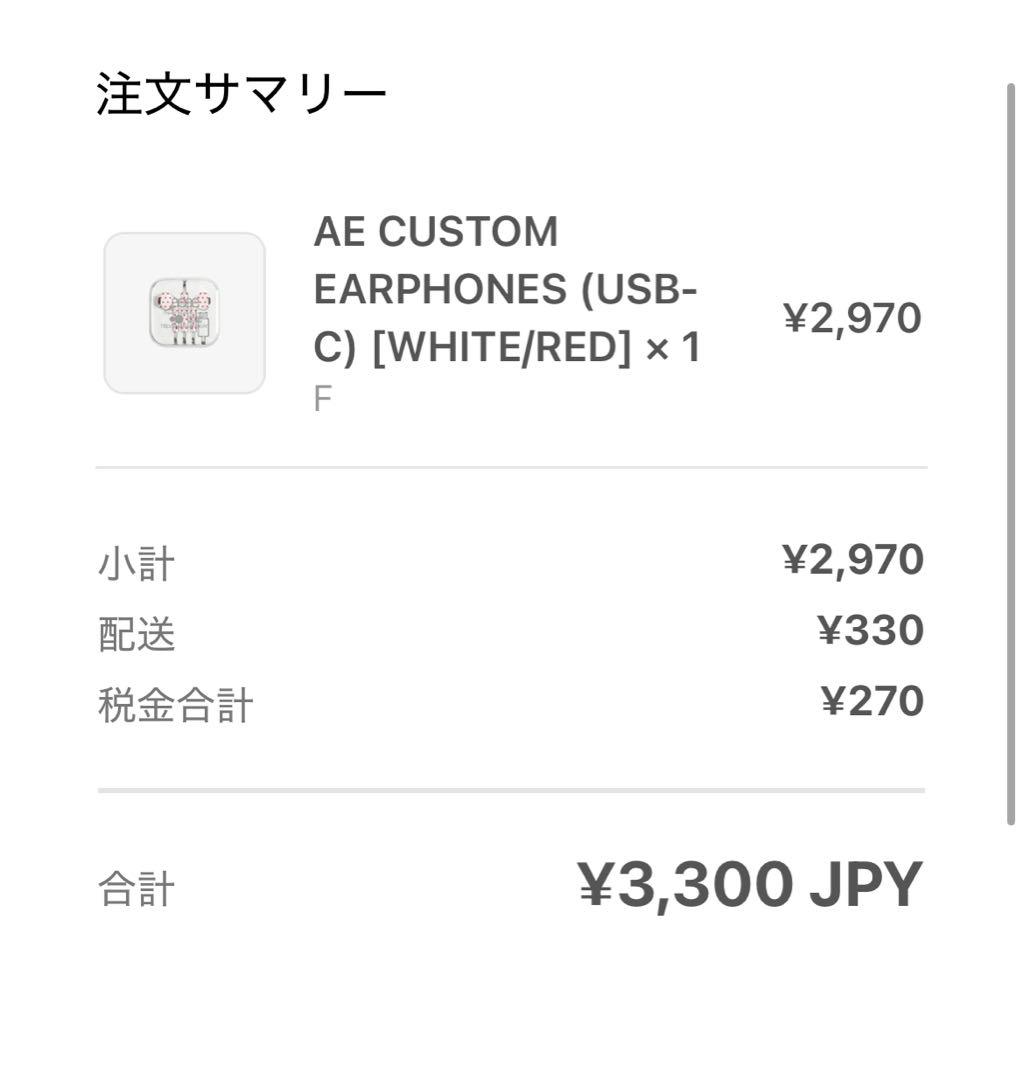 aeae AE CUSTOM EARPHONES 有線イヤホン イヤフォン