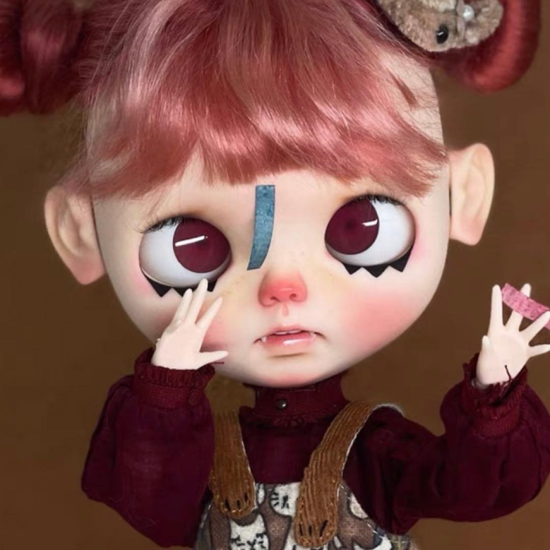 カスタムブライス 人形 悪戯っ子 幼い かわいい 海外作家様 まんまる
