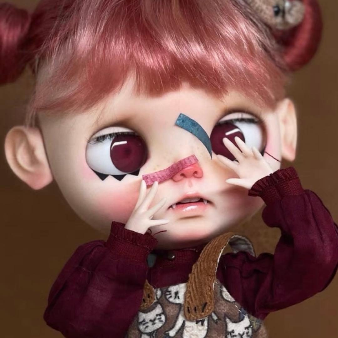 カスタムブライス 人形 悪戯っ子 幼い かわいい 海外作家様 まんまる
