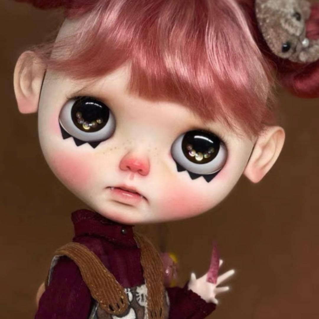 カスタムブライス 人形 悪戯っ子 幼い かわいい 海外作家様 まんまる