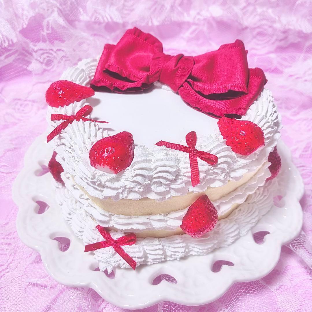 フェイクケーキ クレイケーキ ホイップデコ 誕生日 センイル 小物入れ NO.8