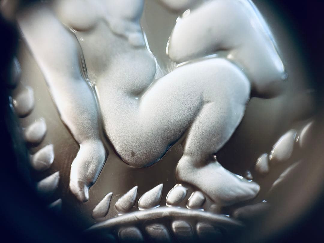 LALIQUE ラリック クリスタル飾り皿　裸女モチーフ