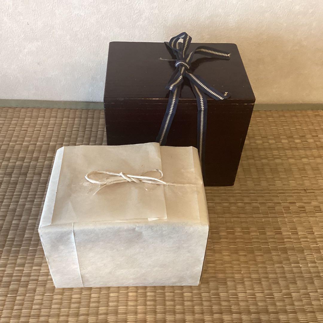 時代格狭間紋桐茶箱