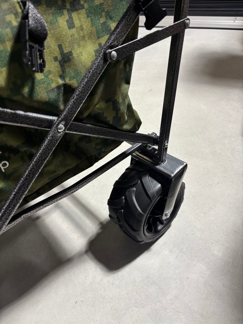 新品未使用　FIELD DOOR 折りたたみ式　迷彩キャリーカート