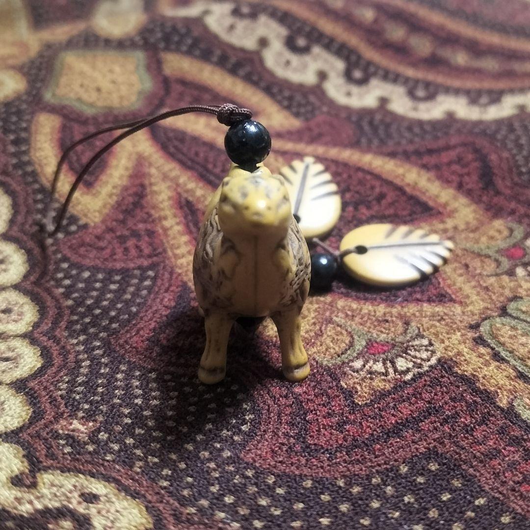 伝統工芸品✨縁起の良い♡駱駝ストラップ✨アジアンテイスト海外値付け キーチャーム