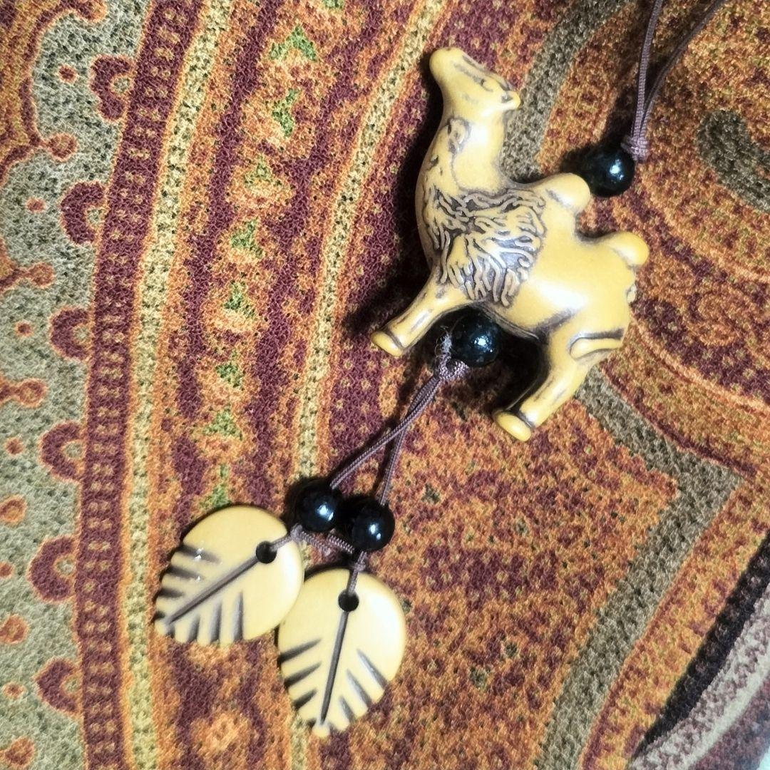 伝統工芸品✨縁起の良い♡駱駝ストラップ✨アジアンテイスト海外値付け キーチャーム