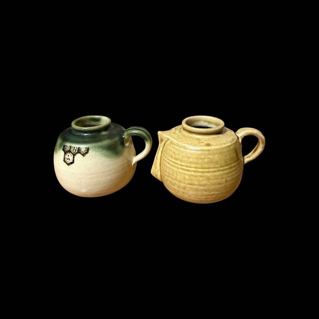 《茶道具》京焼 浅見与し三造 平安 四滴茶入
