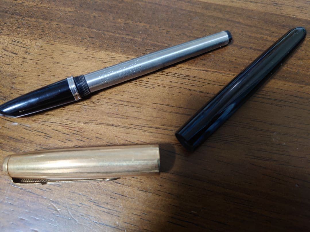 【ヴィンテージ】PARKER 51 万年筆　金張り　イギリス製　ジャンク扱