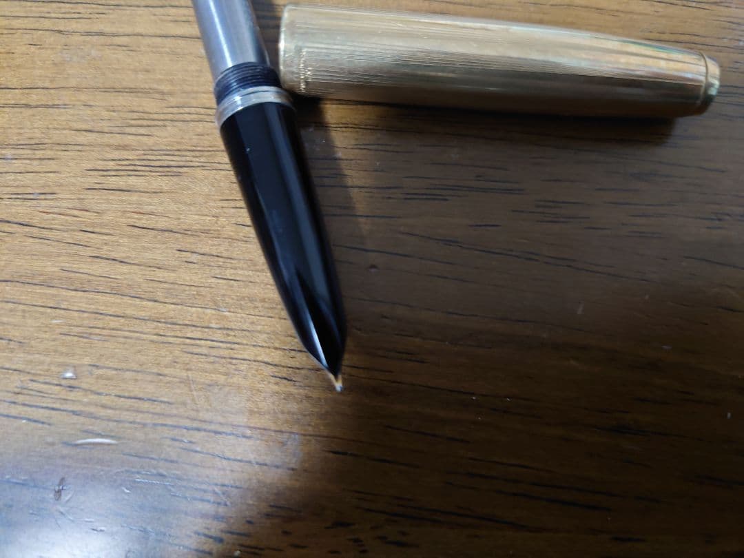 【ヴィンテージ】PARKER 51 万年筆　金張り　イギリス製　ジャンク扱