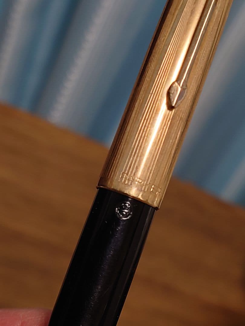 【ヴィンテージ】PARKER 51 万年筆　金張り　イギリス製　ジャンク扱