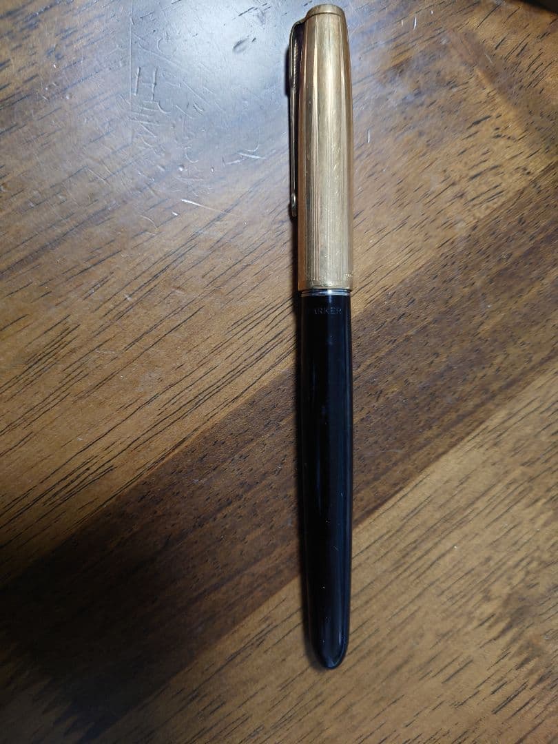 【ヴィンテージ】PARKER 51 万年筆　金張り　イギリス製　ジャンク扱