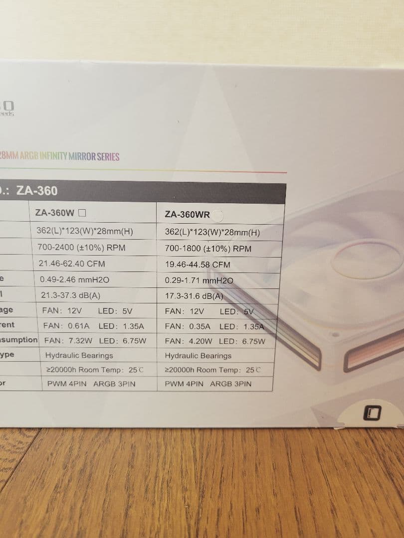 JONSBO ZA-360W ZA-360WR ZA-120W 3点セット