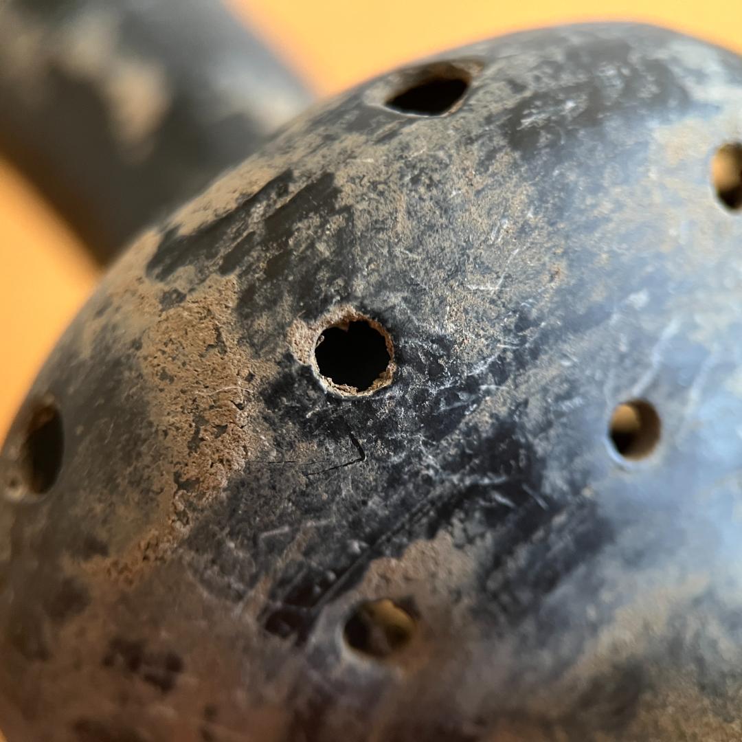 龍山文化 黒陶 高足杯／尊 卵殻土器 紀元前24-22世紀 h25cm 85g