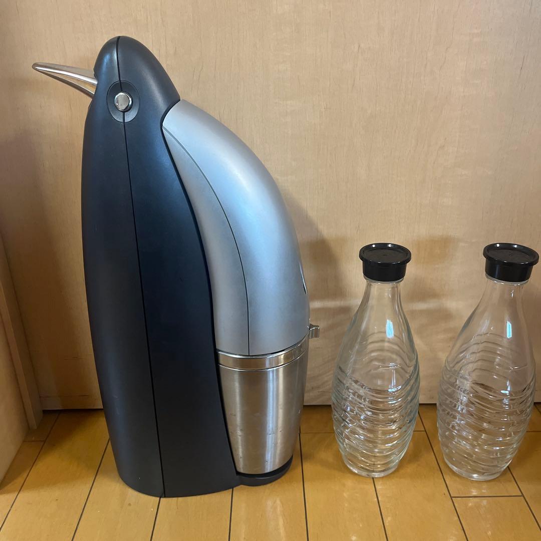 ソーダストリーム　ペンギン型炭酸水メーカー ガラスボトル2本付き