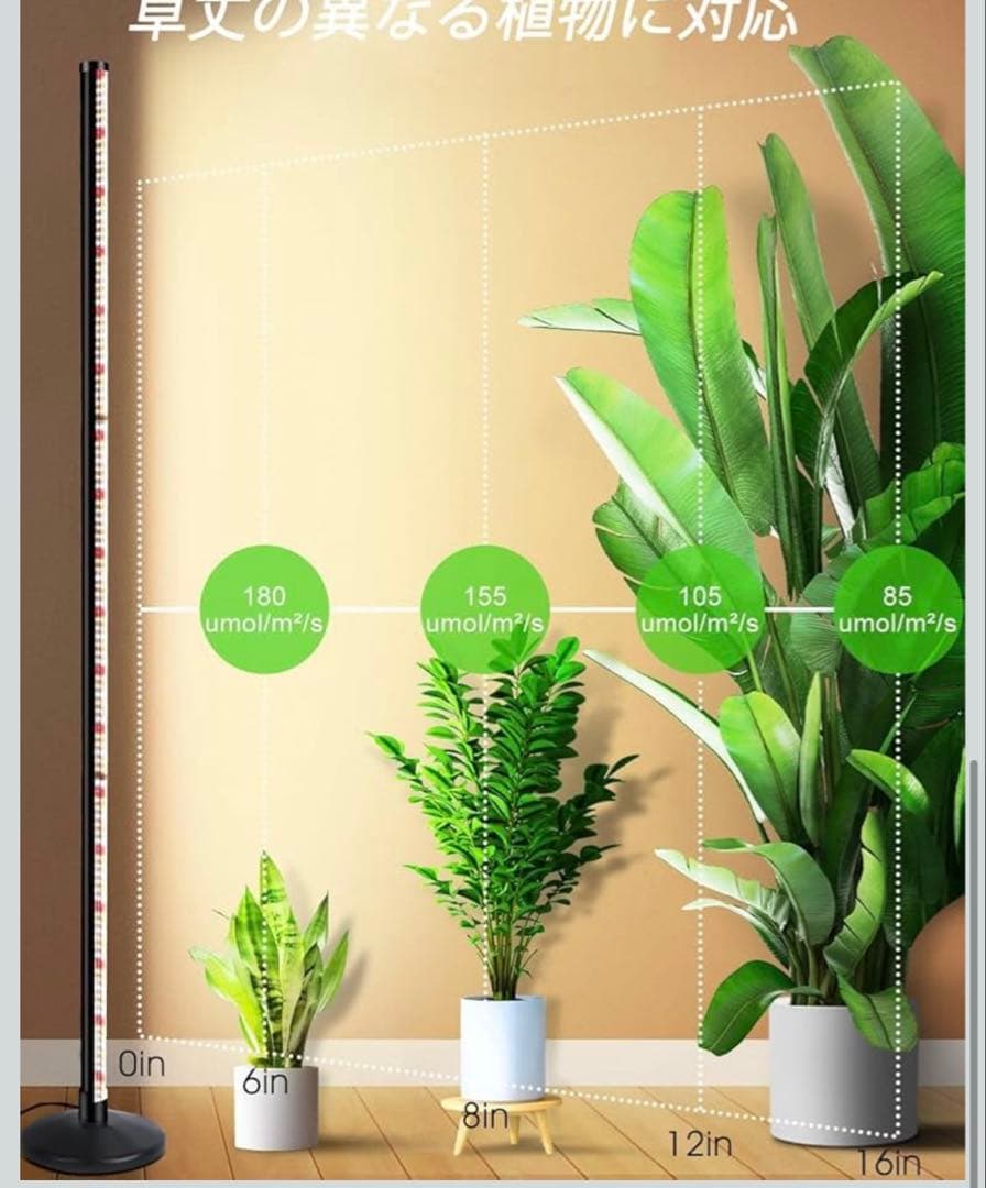 室内植物用育成ライト 145cm 36W 6000K 280LED