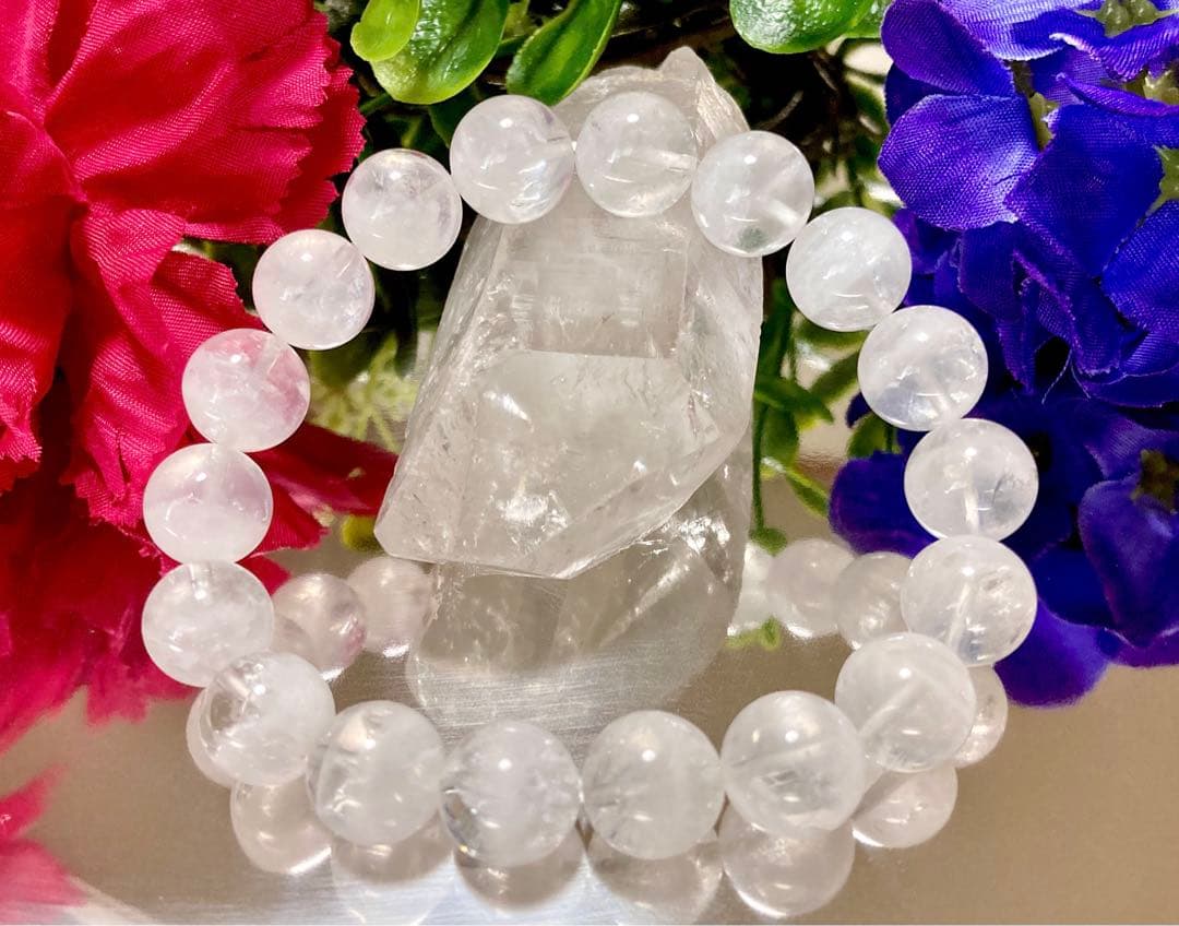 究極品質　超古代の記憶を持つ幻の水晶　ホワイトレインボーウラルレムリアン　12㎜