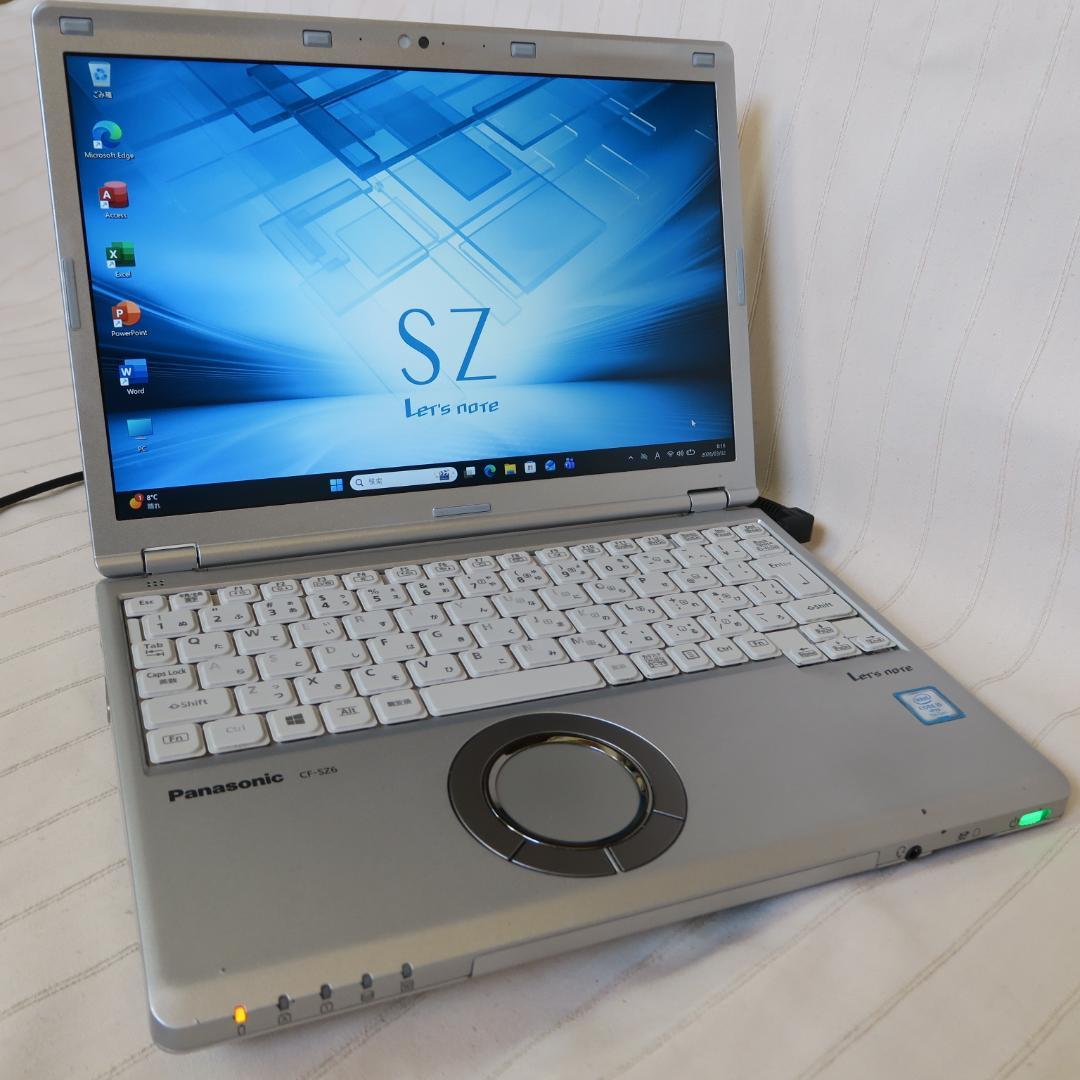 レッツノートSZ6／i5-第7世代／8GBメモリ／Office 2024