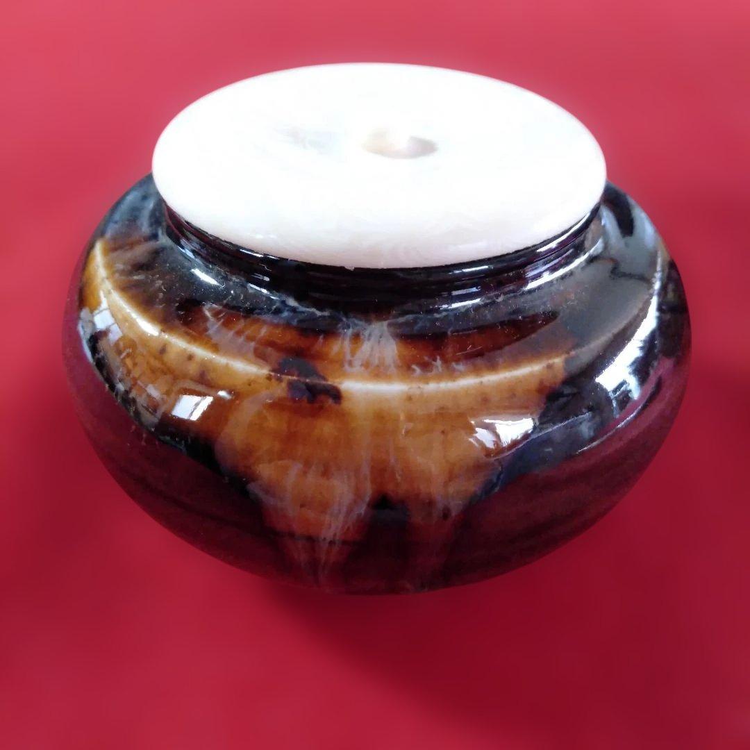 洛東桶谷定一作　大海茶入