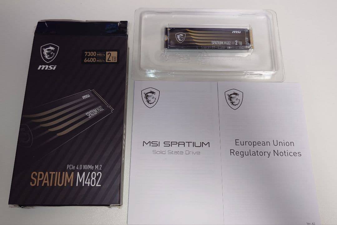 内蔵型SSD MSI SPATIUM M482 2TB M.2 SSD
