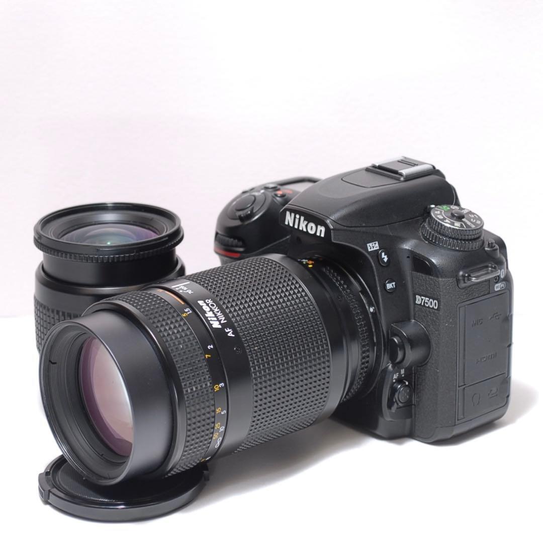 美品✨野球観戦に✨Nikon D7500✨Wi-Fi機能✨4K動画✨ダブルレンズ
