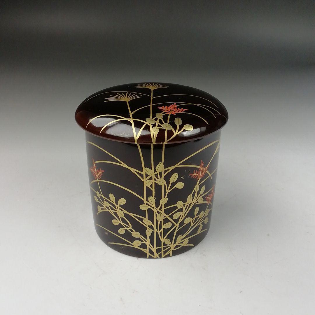 Ｗ３２０　棗　『四季棗』『蒔絵師　中村湖彩 作』　共箱　茶道具